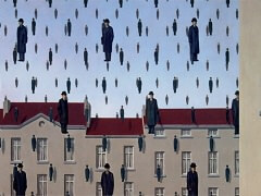 Golconda by Rene Magritte