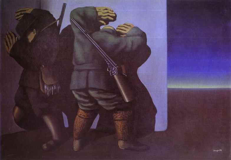 The Hunters at the Edge of Night, 1928 by Rene Magritte