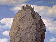 The Castle of the Pyrenees by Rene Magritte