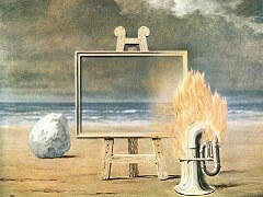 The False Mirror by Rene Magritte